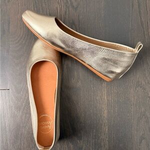 Andre Assous Metallic Gold Flats